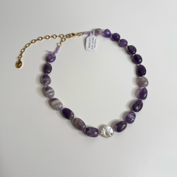 Free People X Ariana Ost Aurora Choker in Amethyst- NWT - Picture 3 of 5